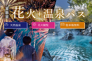 夏限定 花火+温泉パス イメージ